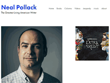 Tablet Screenshot of nealpollack.com